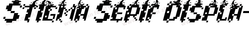 Stigma Serif Displa字体转换